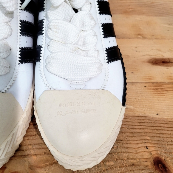 Adidas Originals Alexander Wang AW Skate Super Shoes F35295 White Black Size 12 - Picture 6 of 14